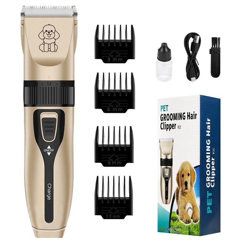 Máquina Para Tosar Pet + 4 pentes , Máquina Profissional Para Cachorro & Gato em Oferta na Shopee