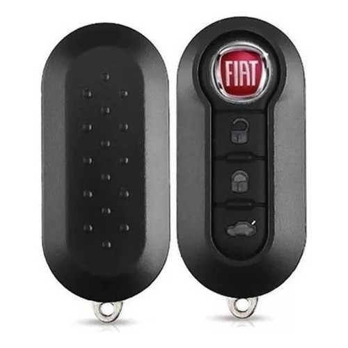Carcaça Chave Canivete Fiat Com 3 Botões Brinde Chip T19
