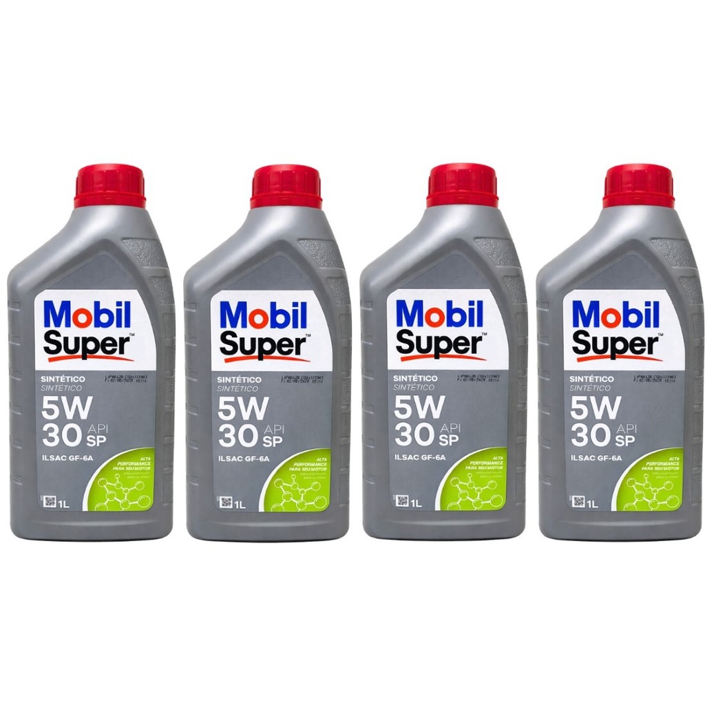4 Litros Oleo Lubrificante Mobil Super 5w30 Sintético Api Sp