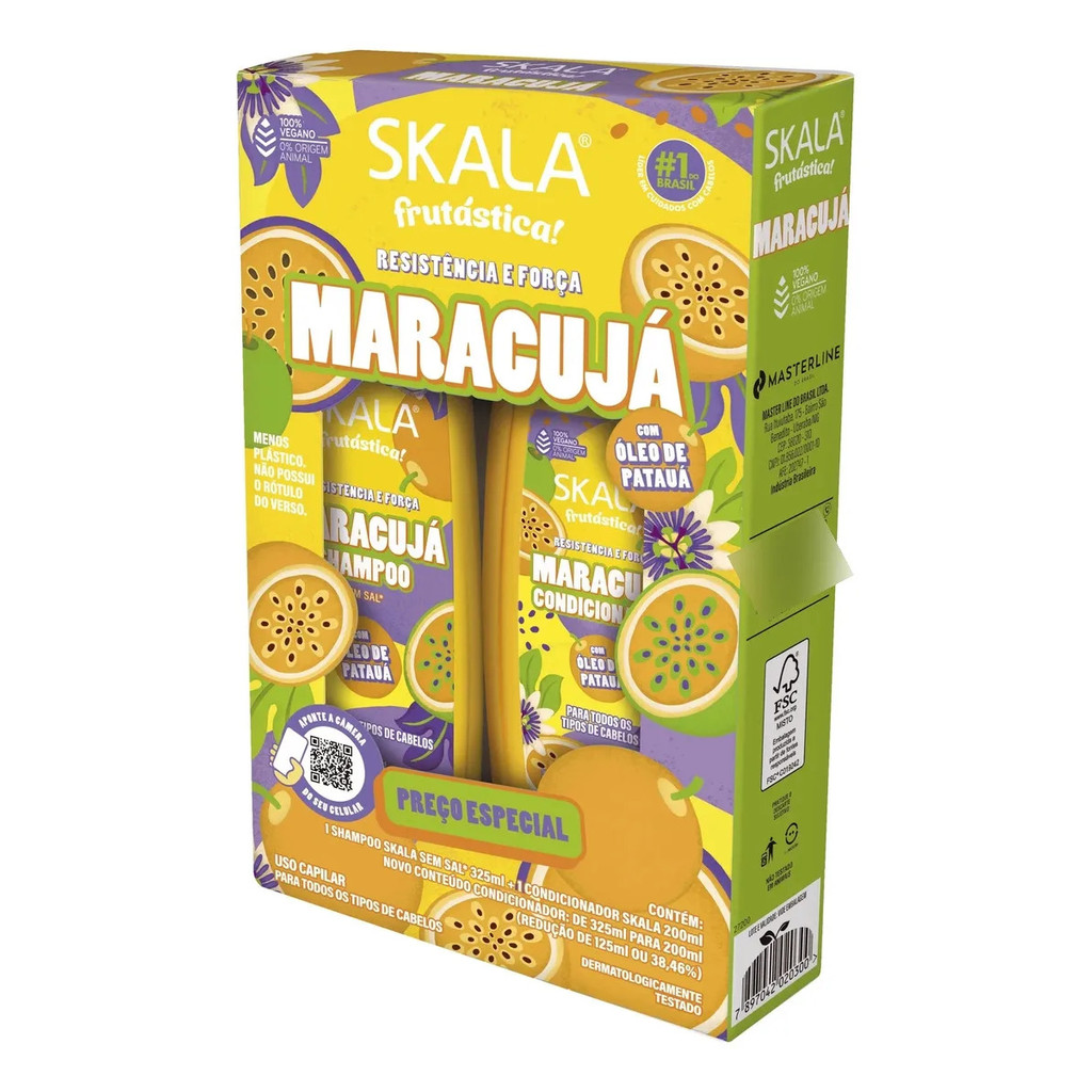 Kit Shampoo E Condicionador Skala Maracujá 325ml+200ml