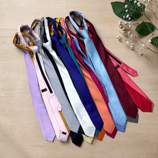 Gravata Masculina Lisa Fosca com Zíper Ajustável Social Formal Fácil de Usar em Oferta na Shopee