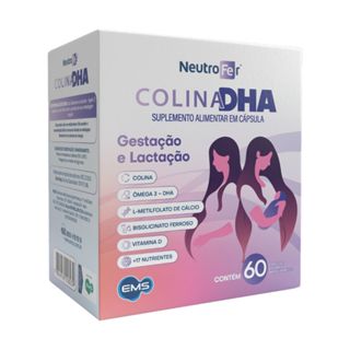 Colina DHA Neutrofer com 60 Cápsulas em Oferta na Shopee