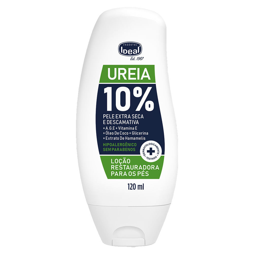 Loção Restauradora para os Pés Ideal 10% Ureia Pele Extra Seca e Descamativa 120ml em Oferta na Shopee