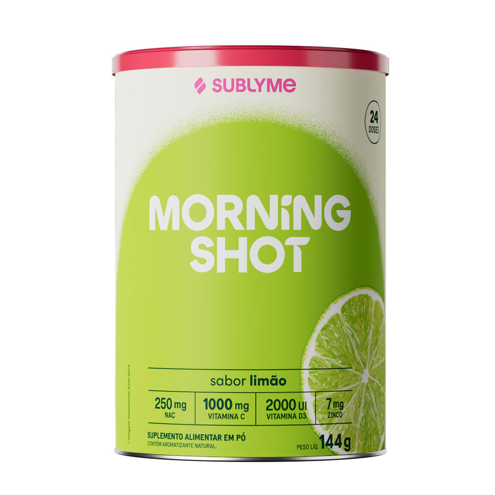 Morning Shot Sublyme Sabor Limão 144g em Oferta na Shopee