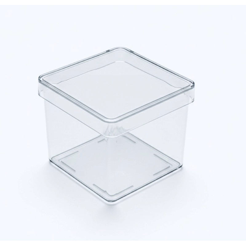 Kit com 100 Caixinha 5x5 em acrílico transparente Cristal Para Aniversário Lembrancinha personalizar