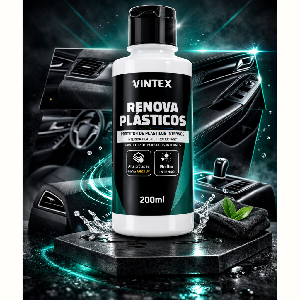 Revitalizador De Plásticos Automotivos Renova Vonixx Vintex 200g em Oferta na Shopee