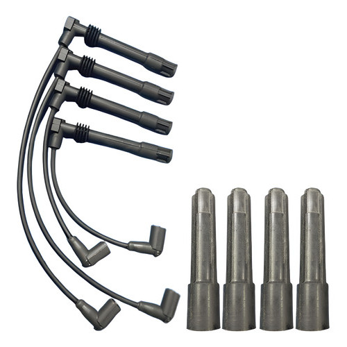 Cabos De Velas+supressores Alfa Romeo 145 155 156  16v 96/99 Preto