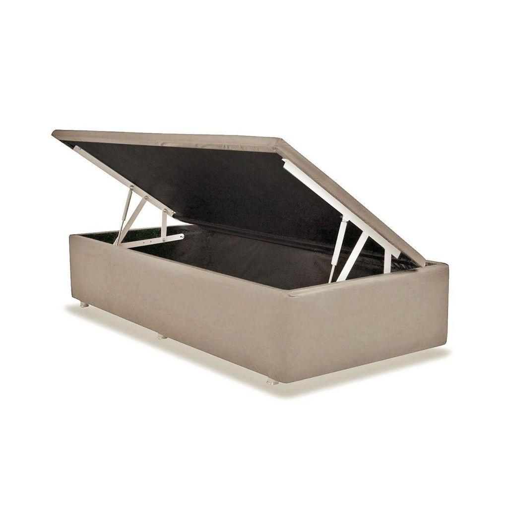 Cama Box Baú Solteiro Universal Courano Clean (88x188x39) - Ortobom em Oferta na Shopee