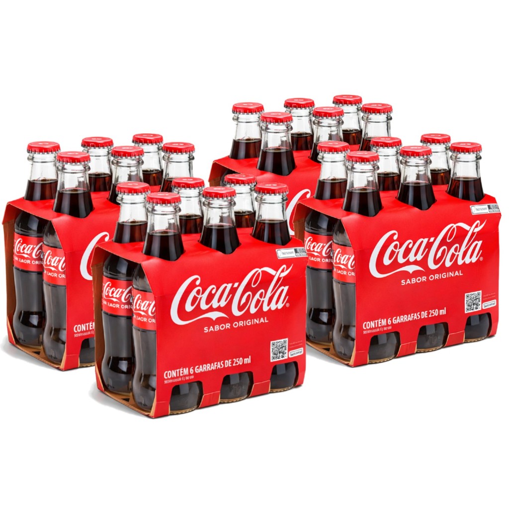 Kit 24 Coca Original Vidro 250ml