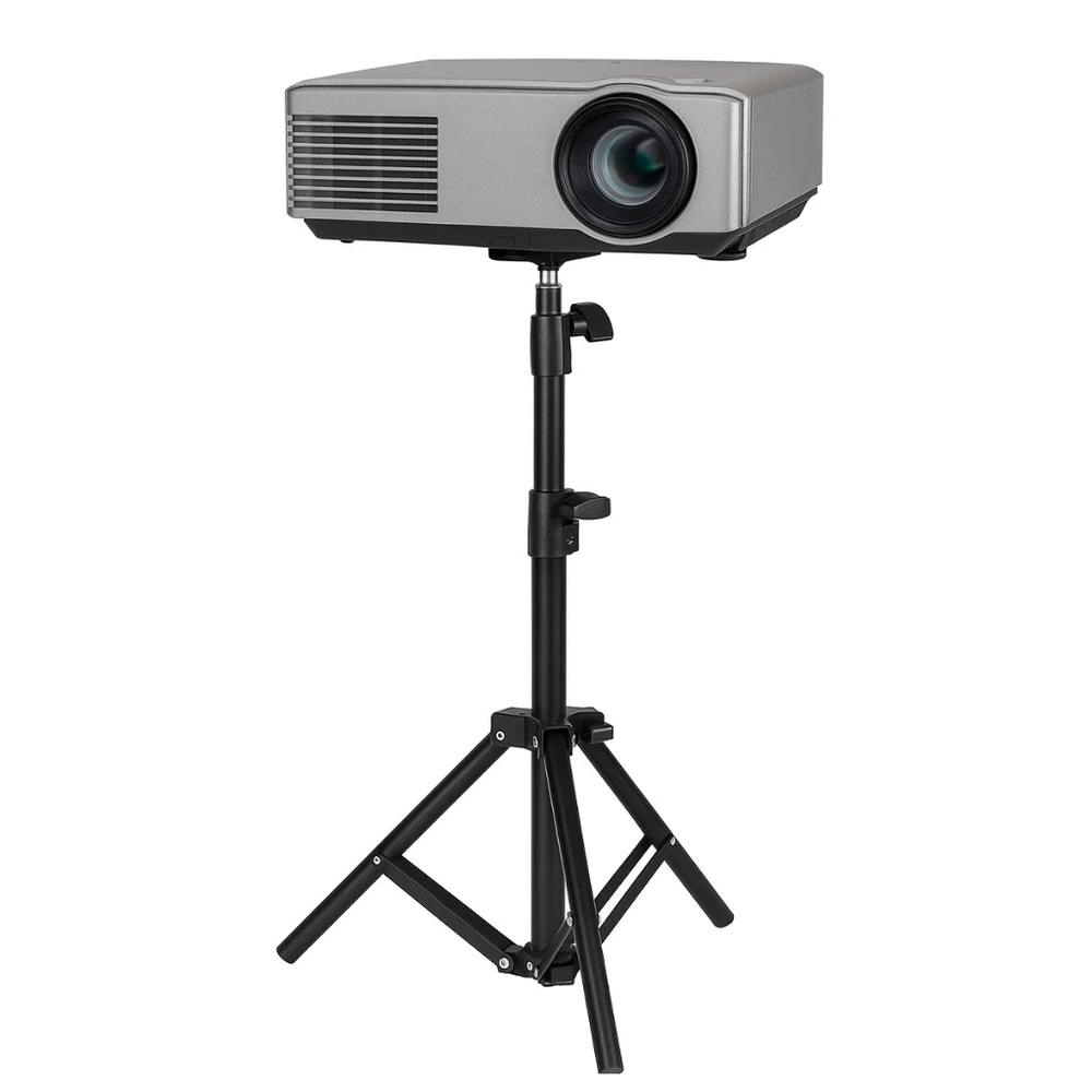 Tripé Suporte Universal 2,10m Para Ring Light Nível Laser e Projetor Hy300 Ajustável e Reforçado
