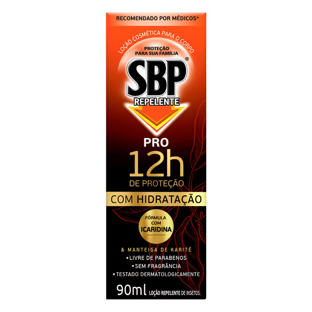 Repelente SBP Pro 12h de Proteção Loção com Hidratação 90ml