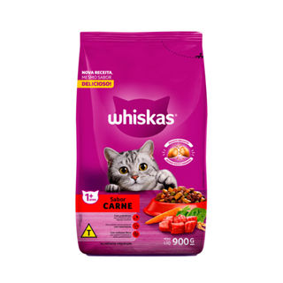 Ração para Gatos Whiskas 1+ anos Carne 900g em Oferta na Shopee
