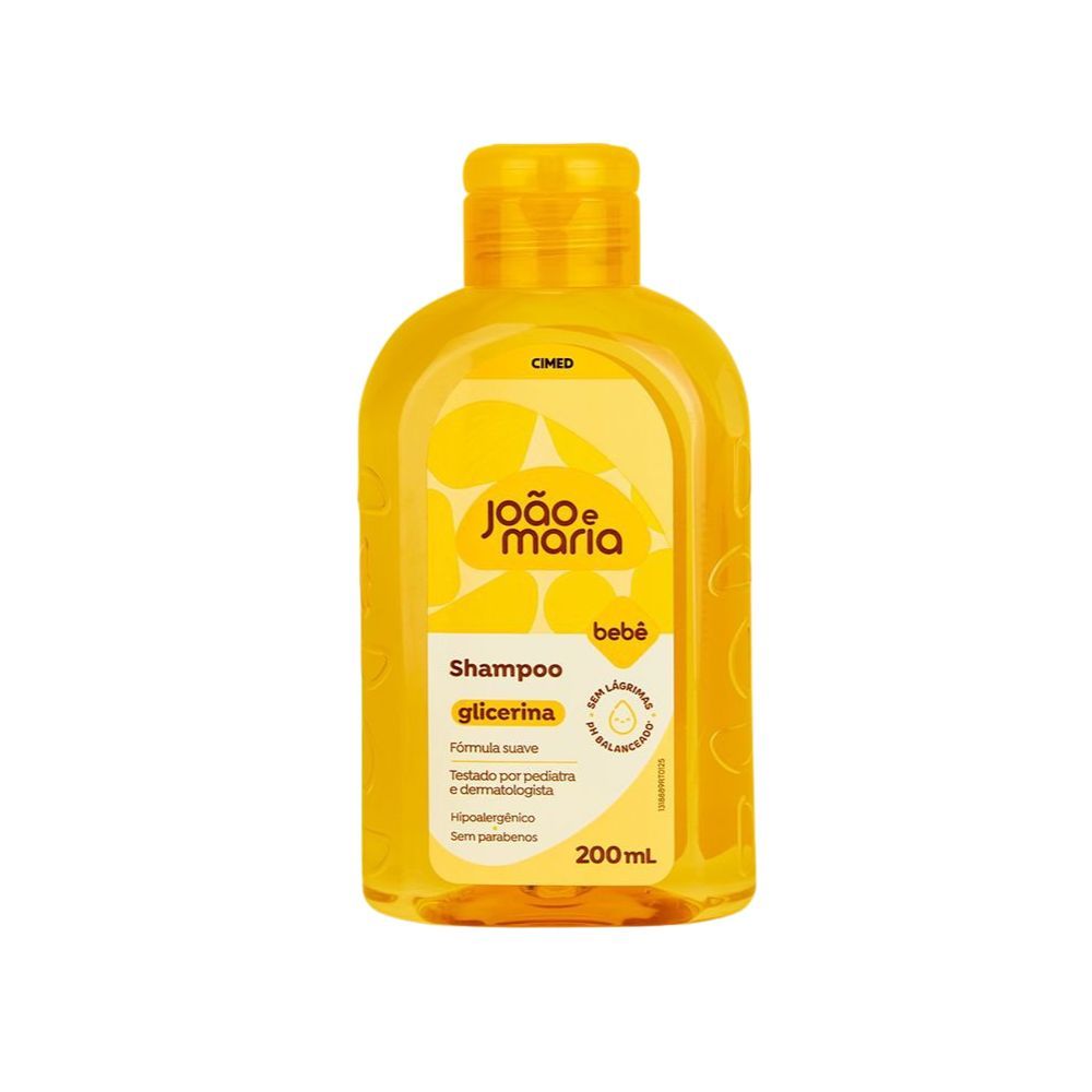 Shampoo Bebê João e Maria Glicerina 200ml em Oferta na Shopee