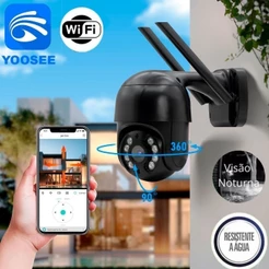 Câmera Externa IP WiFi HD Prova D’Água Infravermelho Segurança Monitoramento