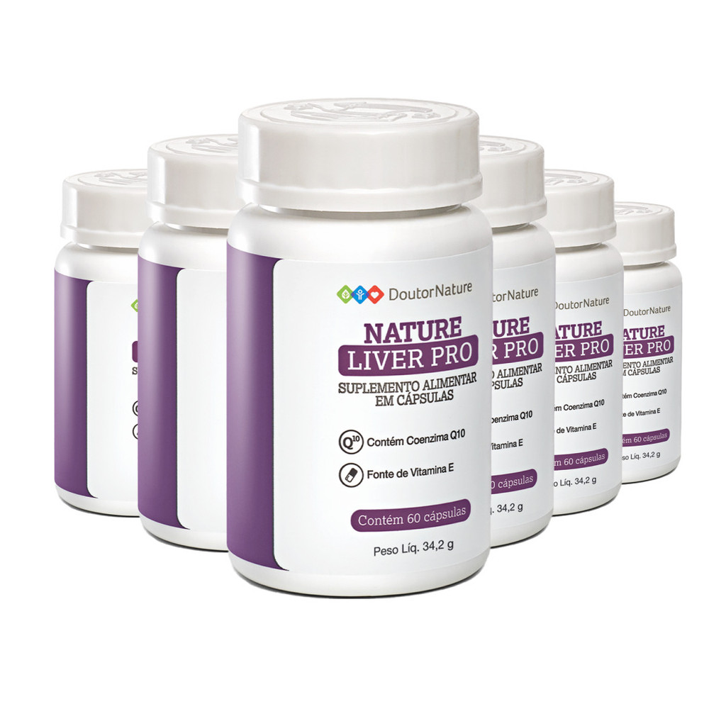 Nature Liver Pro - 60 Cápsulas ( 6 Potes )
