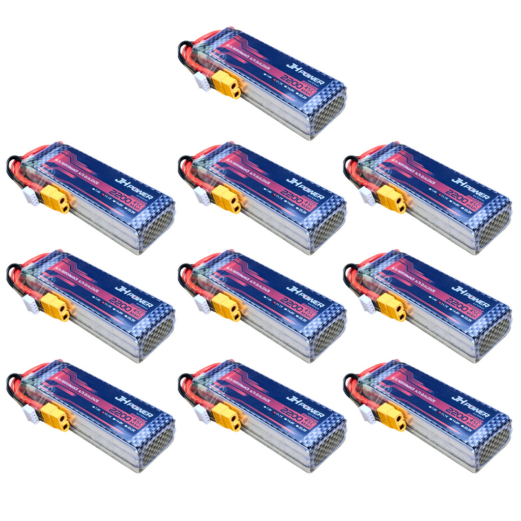 10 Bateria lipo 3s 11.1v 2200mah 45c plug XT60 RC JH Power Aeromodelo Drone Airsoft FPV Helicóptero