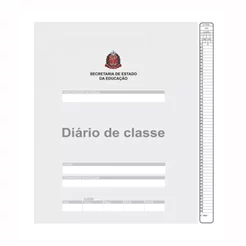 Diário de classe bimestral cinza 8 folhas 1732 Tamoio
