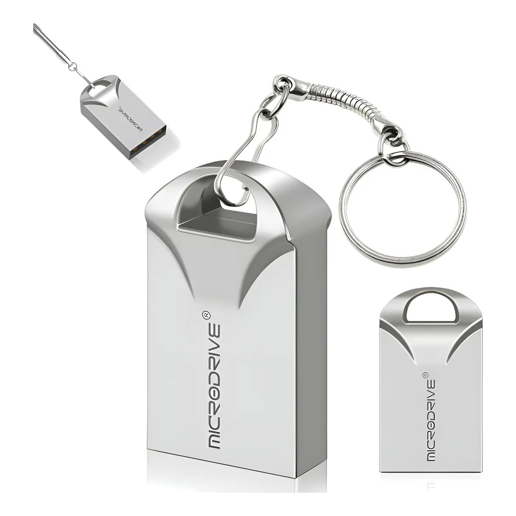 Pen Drive Mini Chaveiro de metal Usb 2.0 Metal 4gb Rápido Ltomex
