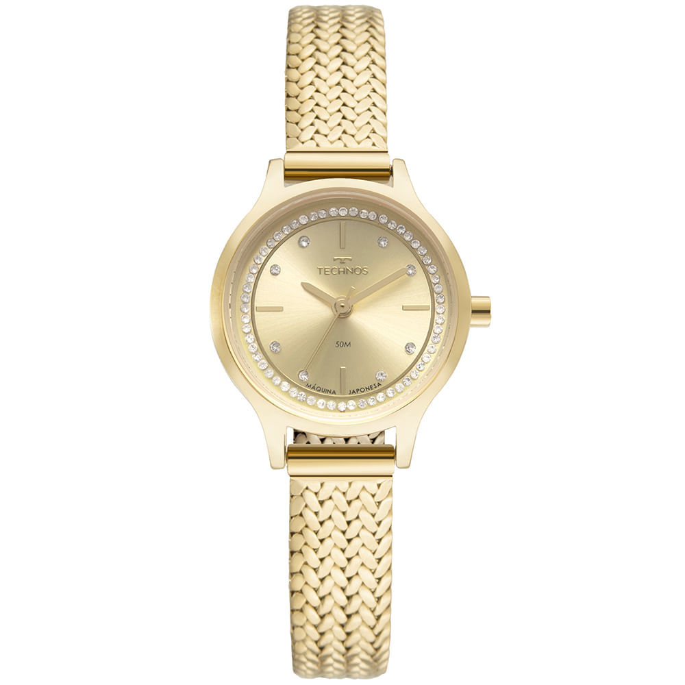 Relógio Technos Feminino Mini Dourado - GL32AU/1H em Oferta na Shopee