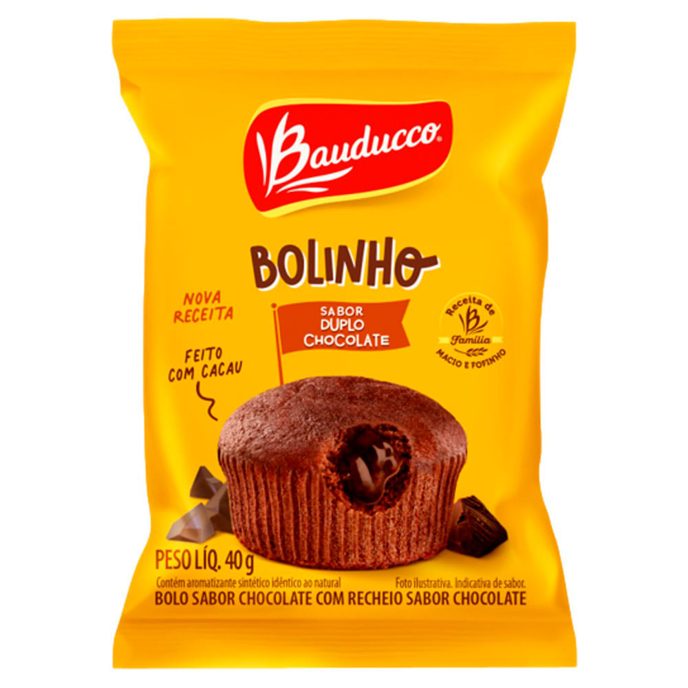 Bolinho Bauducco Sabor Duplo Chocolate 40g em Oferta na Shopee