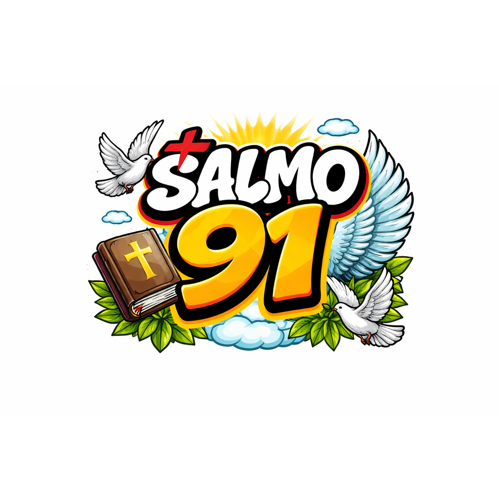 ADESIVO SALMO 91 PARA MOTO E CARRO 13 CM em Oferta na Shopee