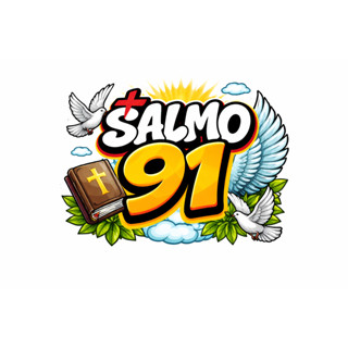ADESIVO SALMO 91 PARA MOTO E CARRO 13 CM em Oferta na Shopee
