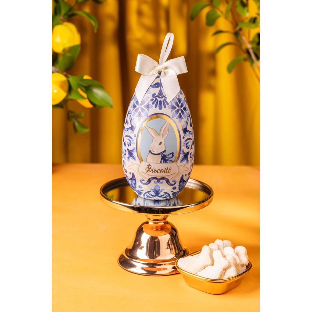 Ovo Lata Coelê Biscoito Baunilha Páscoa 100g | Biscoitê em Oferta na Shopee