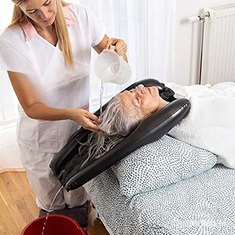 Travesseiro inflável para shampoo BCF, travesseiro de beleza para salão de beleza, shampoo, proteção para pescoço, encos