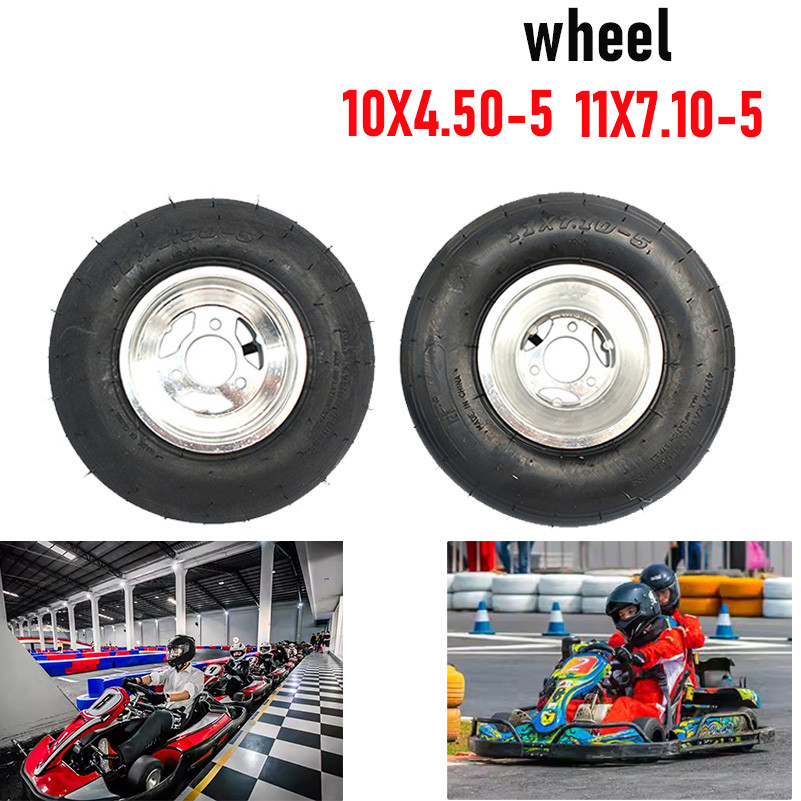 Pneu Kart 11X7.10-5 GO 10x4.50 Polegadas Molhado A Vácuo Roda De , Adequado Para ATV UTV SUV Montagem De Bicicleta De Pr