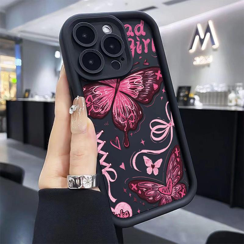 Capinha capa para Moto E13 G04 G14 G22 G30 G34 G53 G54 G84 Edge 60 PRO 5G borboleta De Silicone Anti-impacto em Oferta na Shopee