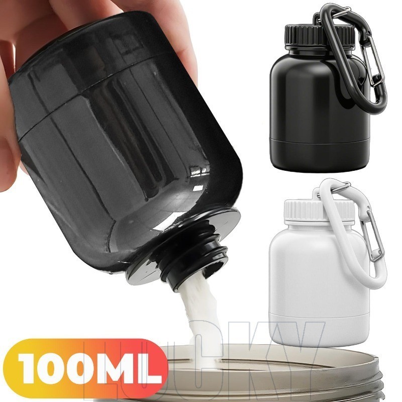 2-1Pc 100ml Mini Frasco De Proteína Em Pó-Porcionamento-Caixa De Armazenamento De Suplementos Fitness-Copo Shaker À Prov