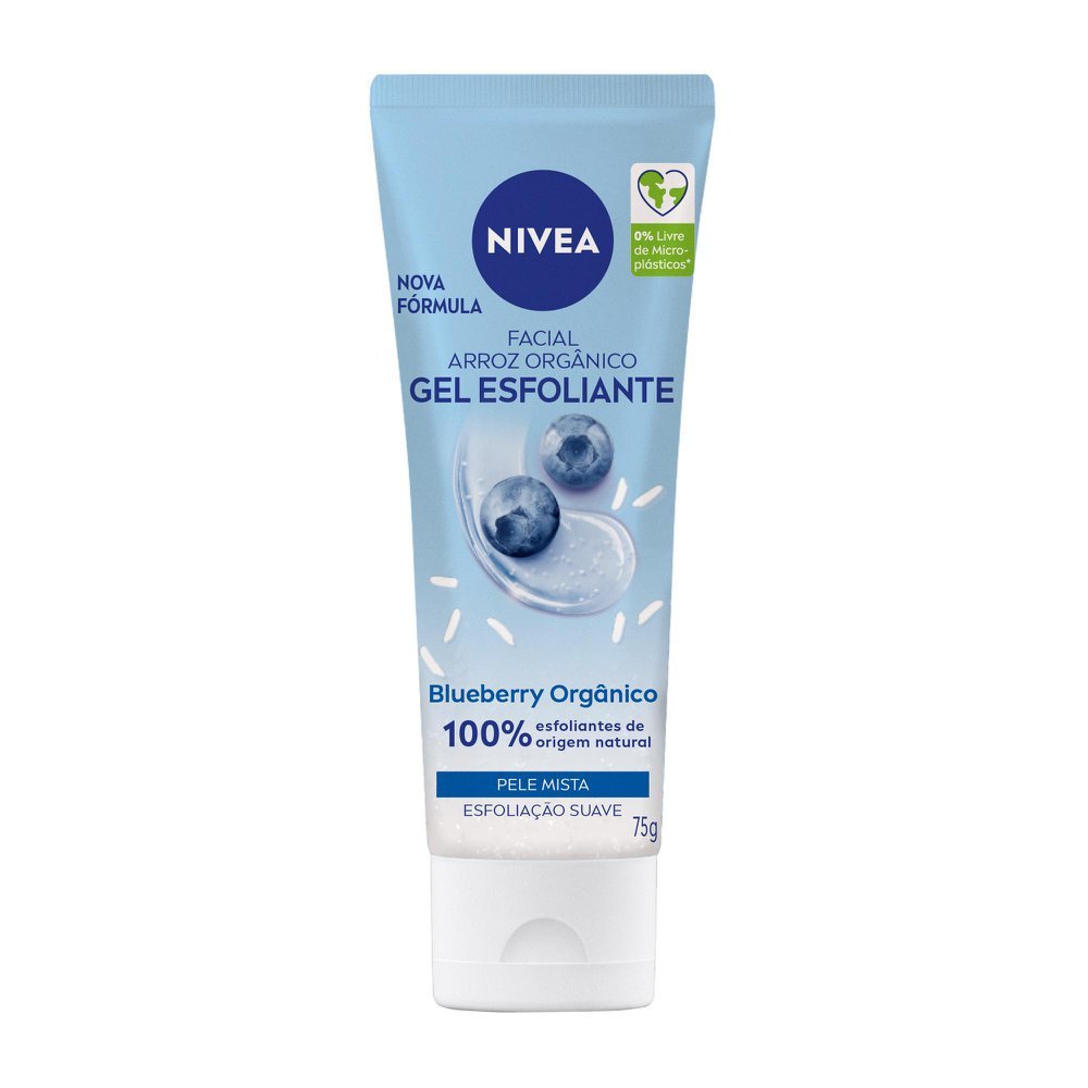 Gel Esfoliante Facial Nivea Refrescante 75g em Oferta na Shopee