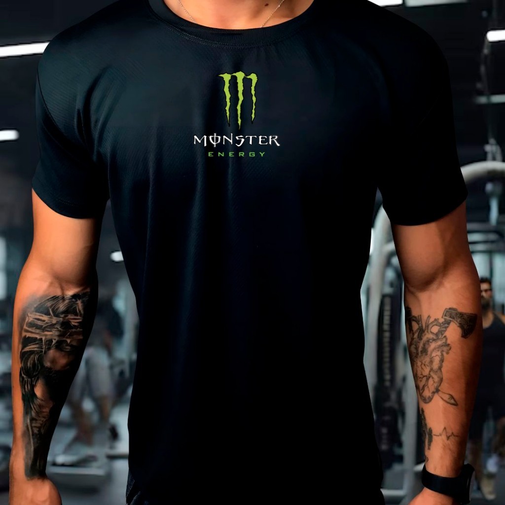 Camisa Dry Fit  Masculina -  Monster -  Academia Corrida CrossFit Treinos Intensos DRYFIT