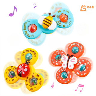 Kit 3 Brinquedos Sensorial para Bebê - Ventosa Adesiva Que Gira Spinner Atividade Educativa - ENVIO FULL em Oferta na Shopee