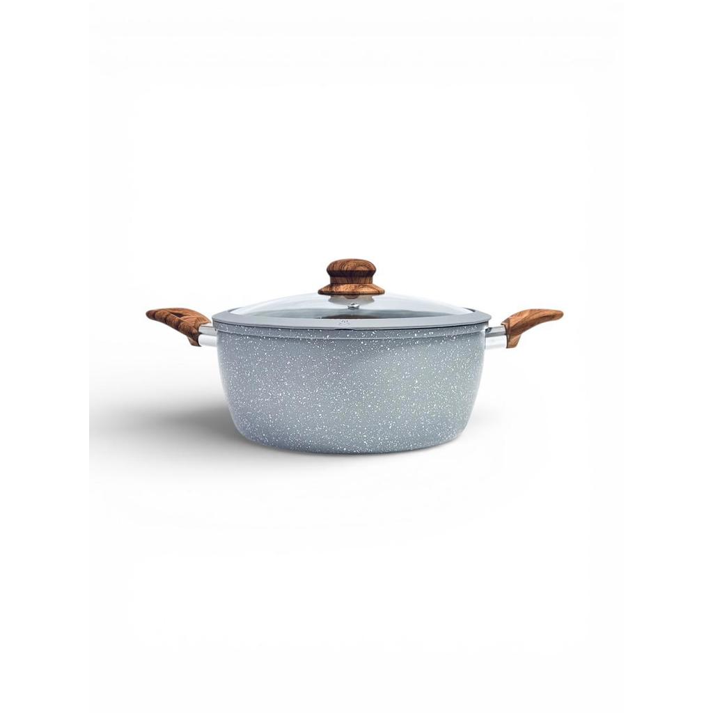 Caçarola 20cm Antiaderente Cerâmica Indução 4.5MM Cinza