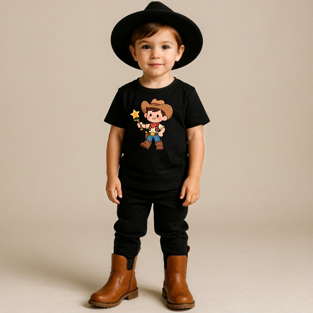 Camiseta Infantil Blusinha Manga Curta Estampada Menino Moda Country 100% Algodão Premium Camiseta Infantil Para Menina