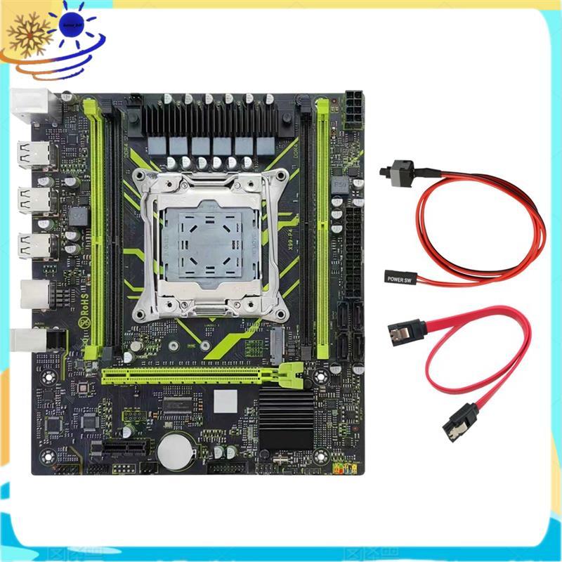 Placa-Mãe X99 P4 LGA2011 H55 Chipset Gigabit Ethernet X99 DDR4 Para Jogos Com Slots M . 2 NVME/NGFF
