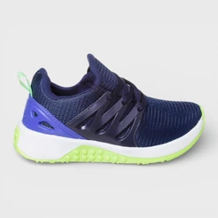 Tênis Infantil Masculino Esportivo Confortável Escolar Original Azul Marinho E Verde