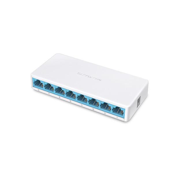Switch Mercusys MS108 de Mesa com 8 Portas 10/100Mbps 
