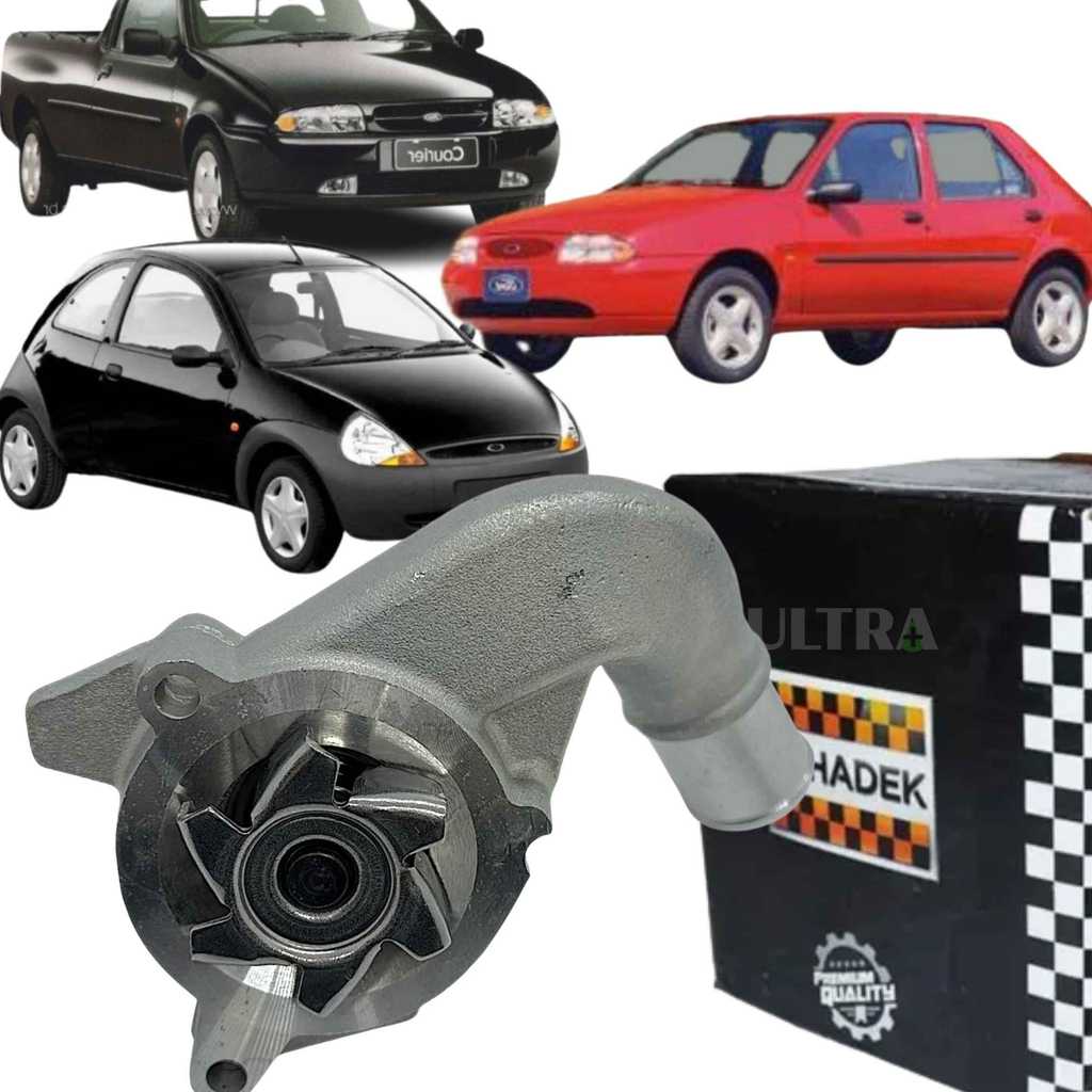 Bomba Água Ford Courier / Fiesta / Ka - Endura - 1.0 1.3 - 1994 a 1999 (Schadek 990000415 20.063)