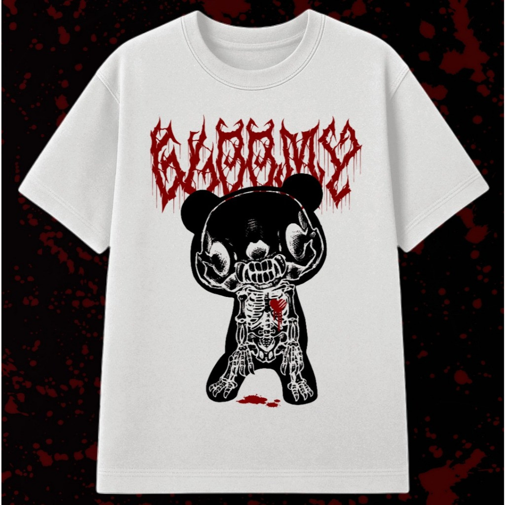 [Camiseta Premium em Algodão Puro]SISI Camiseta Oversized Gloomy bear / Y2K / Streetwear / Alt / Aesthetic / Emo