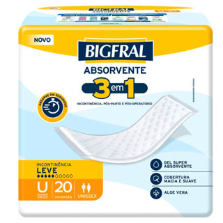 Absorvente Bigfral 3 Em 1 Com 20 Unidades em Oferta na Shopee