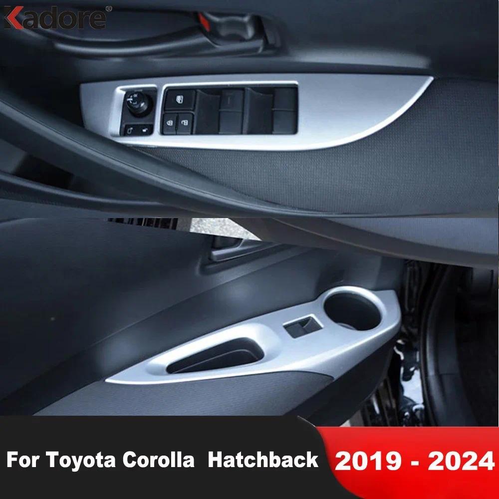 Interior Do Carro Interruptor De Elevação Da Janela Botão Painel Capa Guarnição Para Toyota Corolla 2019-2024 Hatchback