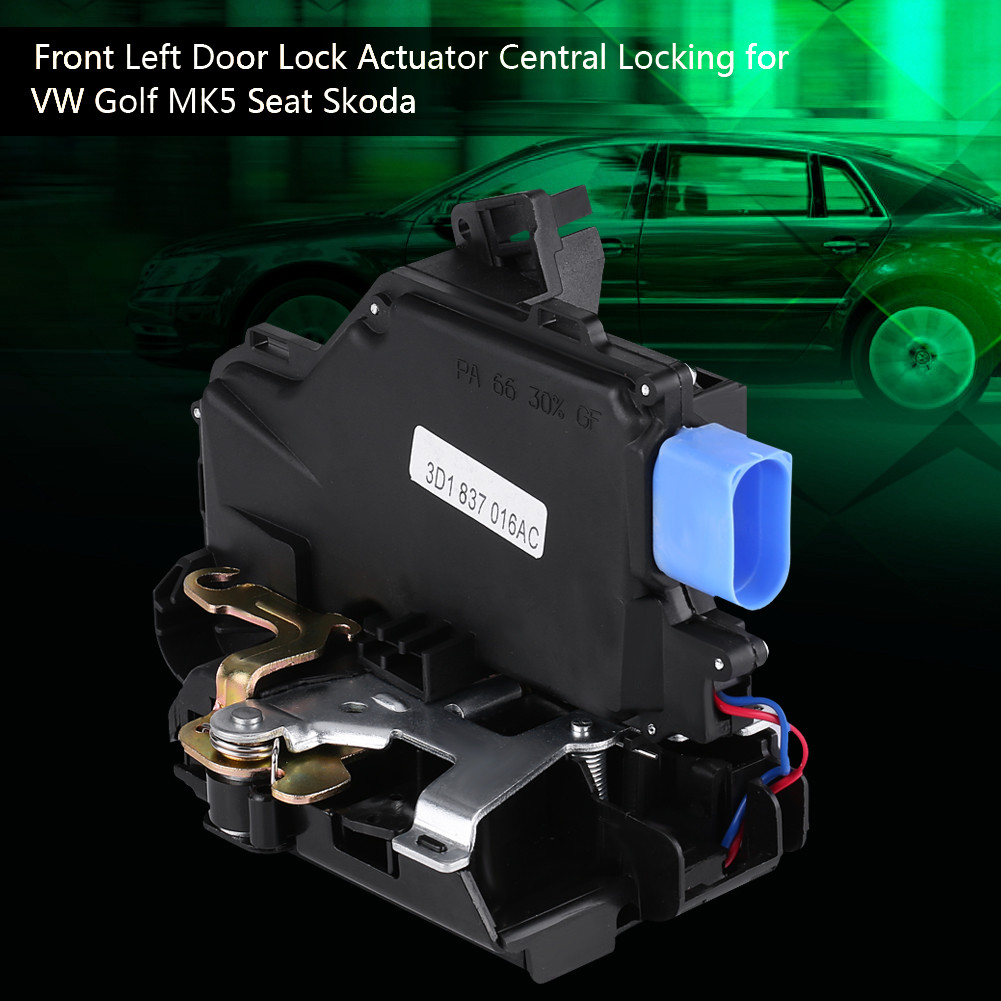Trava central do atuador de fechadura da porta dianteira direita para VW Golf MK5 Seat Skoda Touareg 3D1837016A