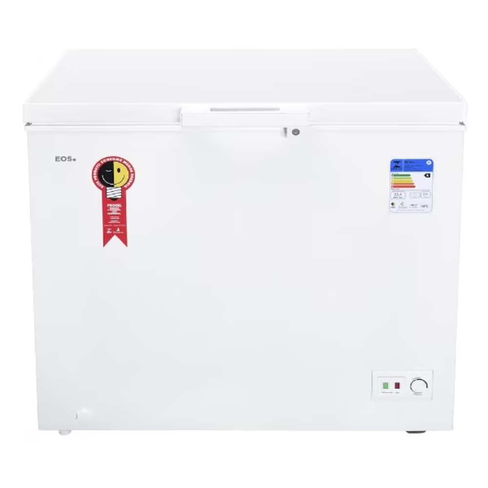  Freezer Conservador Horizontal EOS 205L Dupla ação Eco Gelo EFH300X Branco