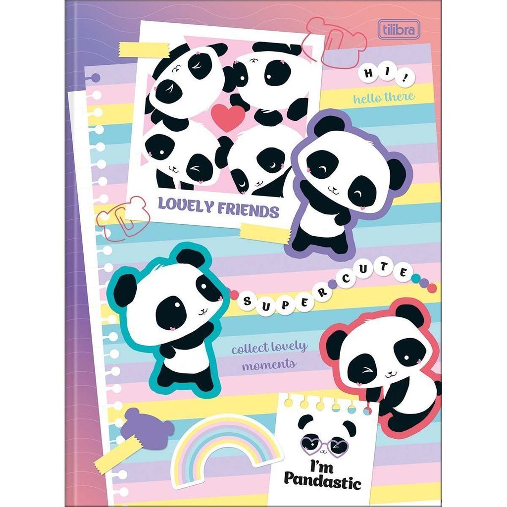 Caderno Broch Univ CD 80Fls Lovely Friend Tilibra