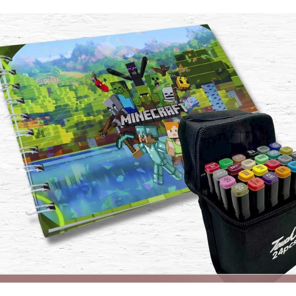 Livro de Colorir MINE CRAFFT Capa Dura