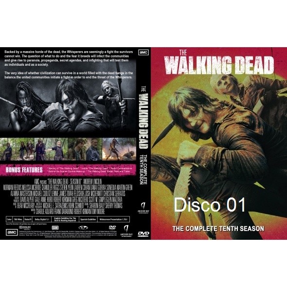 Dvd The Walking Dead - As 10 Temporadas Completas - Legendado ou Dublado - 28 Discos dvd