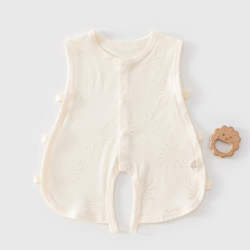 Bebê bebê pipa roupas de verão masculino feminino colete pipa roupas Ultra-fino oco macacão recém-nascido verão sem mang