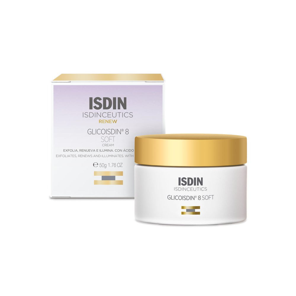 Creme Facial Isdinceutics Glicoisdin 8 Soft  Efeito Peeling 50g